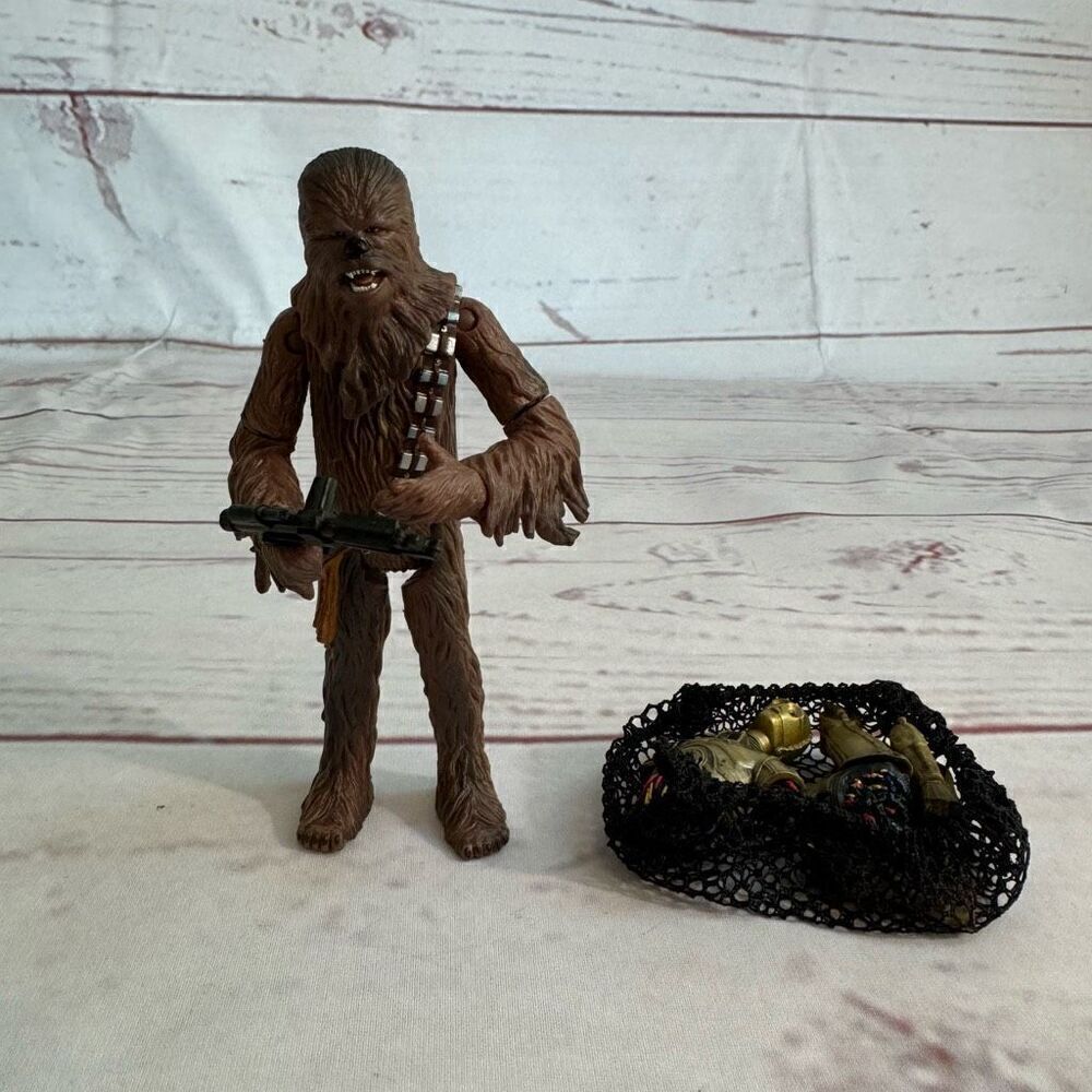 Star Wars Cloud City Capture Chewbacca Hasbro 2001 4.75”